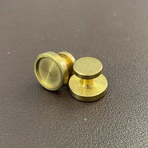 Solid Milled Brass Cufflinks Suit Business Accessories NEW